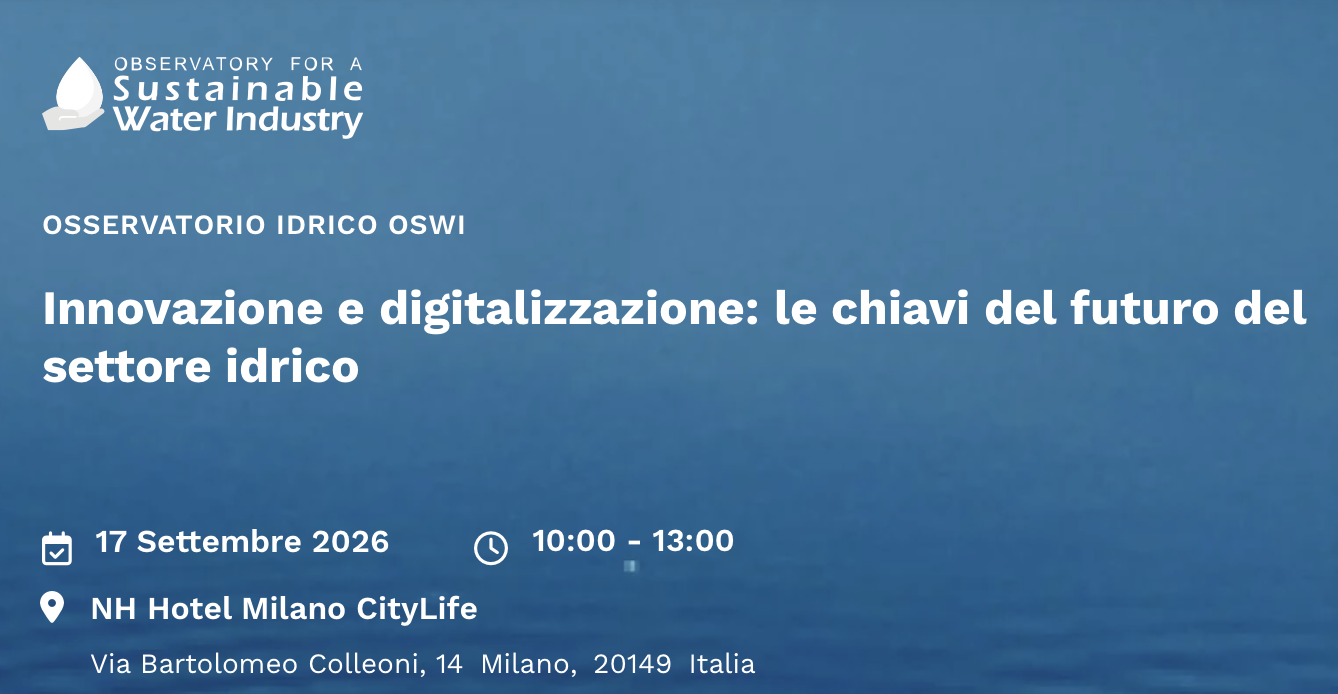 Innovazione e digitalizzazione: le chiavi del futuro del settore idrico